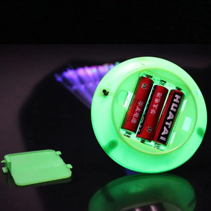 1PC Novelty Color Changing LED Fiber Optic Night Light Lamp Stand Decor Children Christmas Gift Night Lamp - Baby World