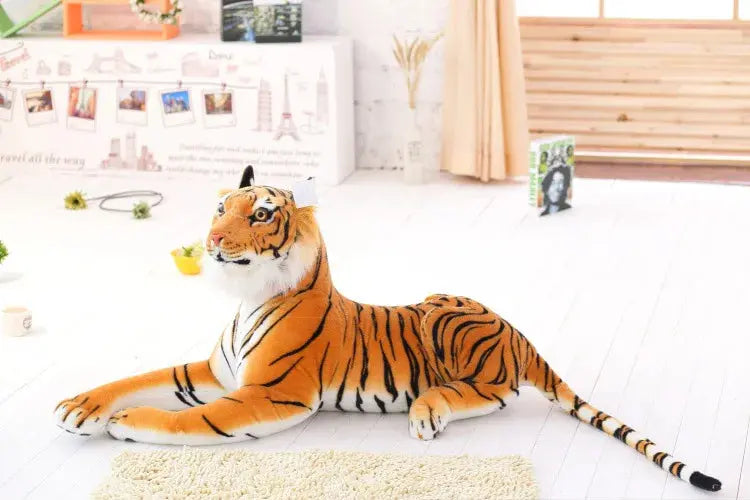 30-110CM High Quality Giant White Tiger Stuffed Toy Baby Lovely Big Size Tiger Plush Doll Soft Pillow Children Christmas Gift - Baby World