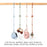4 Pcs Toy Safety Straps Soft Silicone Teething Chain - Baby World
