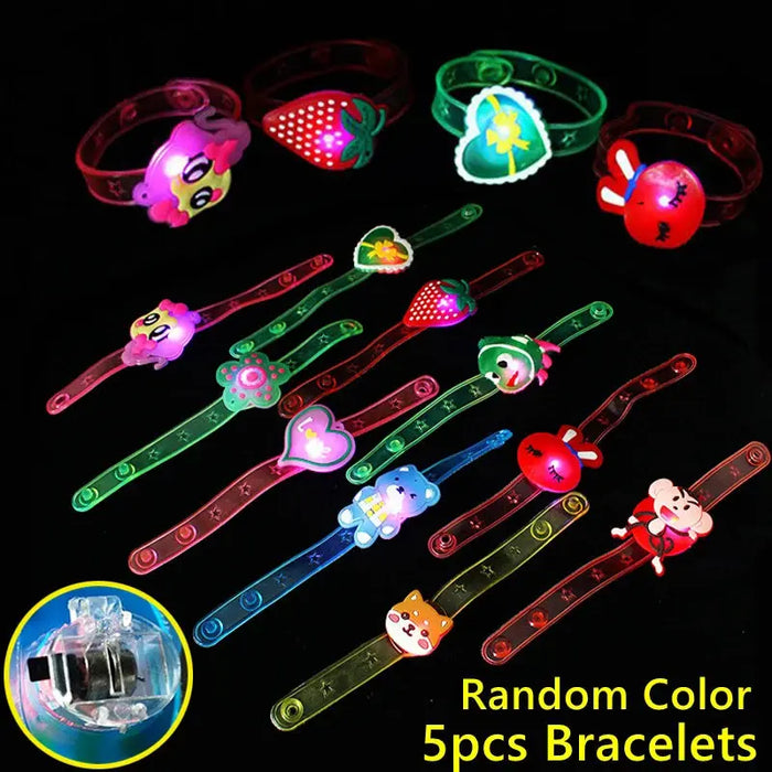 5PCS Luminous Whistles Toy Small Gift Kids Birthday Party Favor Child Christmas Xmas Gifts 2023 Navidad Wedding Guests Giveaways - Baby World