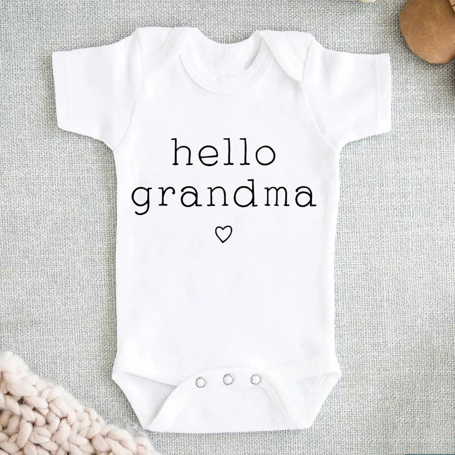 Hello Uncle/Auntie Short Sleeve Baby Romper - Baby World