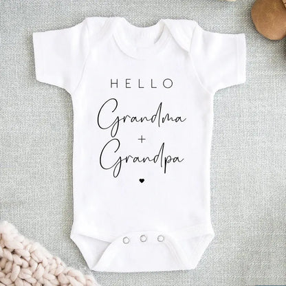 Hello Uncle/Auntie Short Sleeve Baby Romper - Baby World