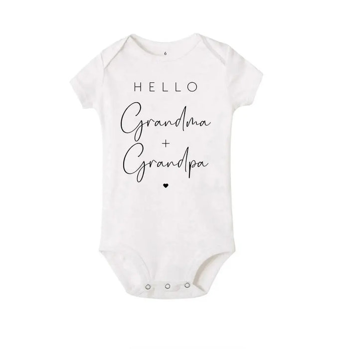 Hello Uncle/Auntie Short Sleeve Baby Romper - Baby World