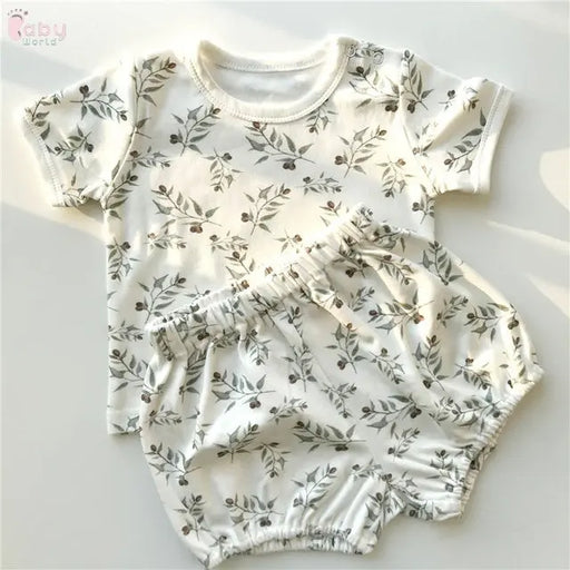 Baby Clothes Sets Short Sleeve Tops T-shirt Baby World
