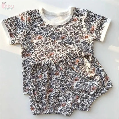Baby Clothes Sets Short Sleeve Tops T-shirt Baby World