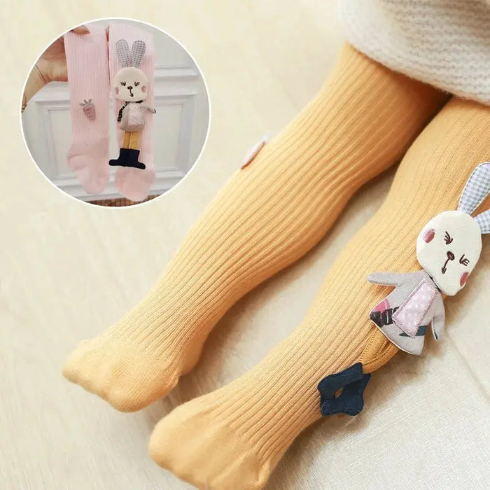 Baby Girl 3D Cartoon Cotton Knitted Stockings - Baby World