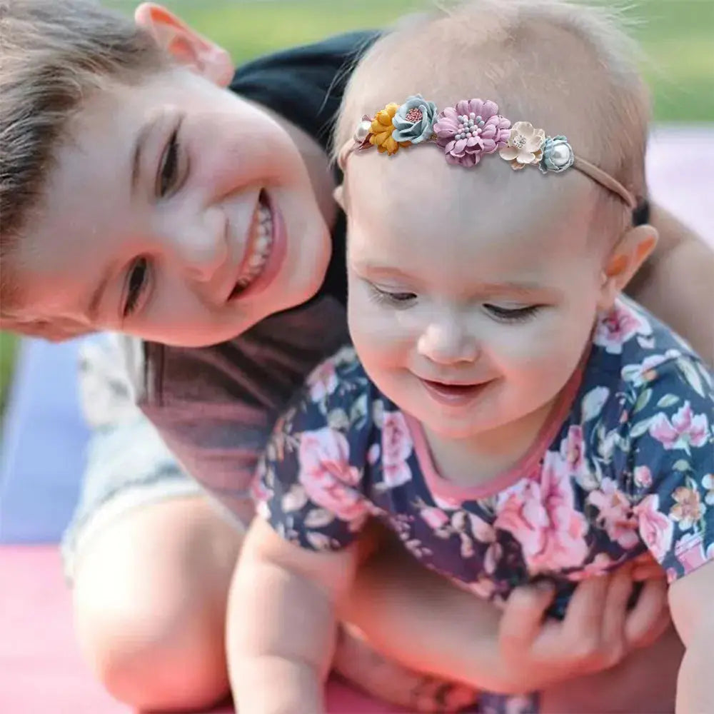 Baby Girl Floral Elastic Hair Band | Baby World