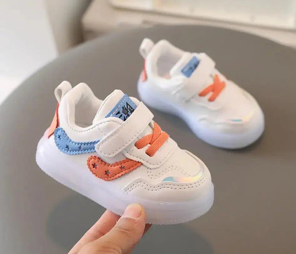 Baby Lighting Breathable Non-slip Soft-soled Sneakers - Baby World
