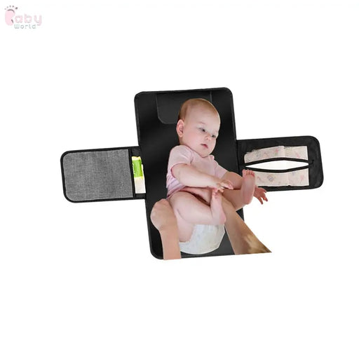 Baby Portable Foldable Washable Compact Travel Nappy Diaper Changing Mat Waterproof Baby Floor Mat Change Play Mat & Storage Bag Baby World