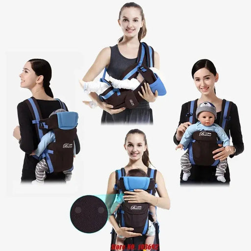 Beth Bear Baby Carrier Backpack Breathable Front Facing 4 in 1 Infant Comfortable Sling Backpack Pouch Wrap Baby Kangaroo New - Baby World