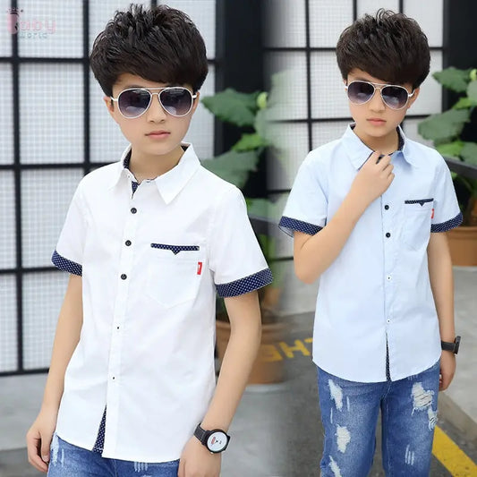 Children'S Polka Dot Short-Sleeved Shirt Baby World