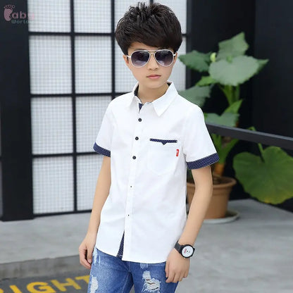 Children'S Polka Dot Short-Sleeved Shirt Baby World