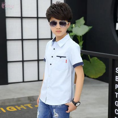 Children'S Polka Dot Short-Sleeved Shirt Baby World