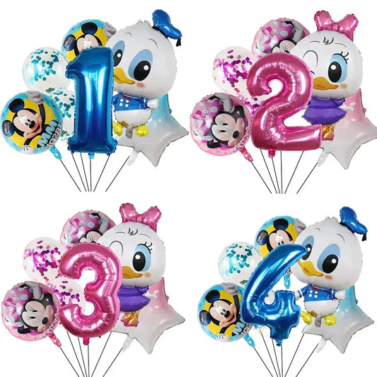 Children's Theme Mouse Daisy Donald Duck Mickey Mouse Balloon Birthday Party Decoration Baby Bath Products Balloon - Baby World