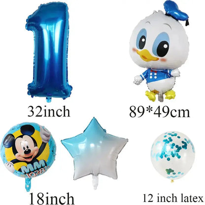 Children's Theme Mouse Daisy Donald Duck Mickey Mouse Balloon Birthday Party Decoration Baby Bath Products Balloon - Baby World