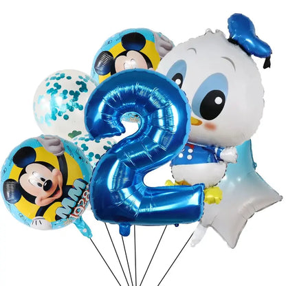 Children's Theme Mouse Daisy Donald Duck Mickey Mouse Balloon Birthday Party Decoration Baby Bath Products Balloon - Baby World