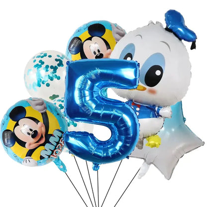Children's Theme Mouse Daisy Donald Duck Mickey Mouse Balloon Birthday Party Decoration Baby Bath Products Balloon - Baby World