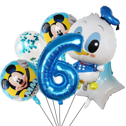 Children's Theme Mouse Daisy Donald Duck Mickey Mouse Balloon Birthday Party Decoration Baby Bath Products Balloon - Baby World