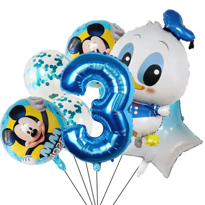 Children's Theme Mouse Daisy Donald Duck Mickey Mouse Balloon Birthday Party Decoration Baby Bath Products Balloon - Baby World