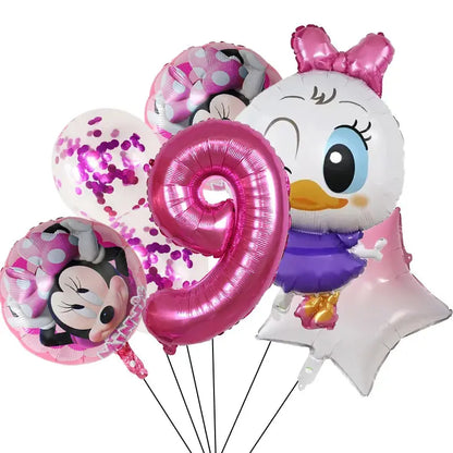 Children's Theme Mouse Daisy Donald Duck Mickey Mouse Balloon Birthday Party Decoration Baby Bath Products Balloon - Baby World
