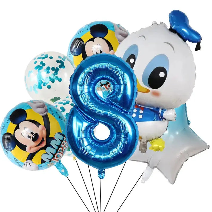 Children's Theme Mouse Daisy Donald Duck Mickey Mouse Balloon Birthday Party Decoration Baby Bath Products Balloon - Baby World
