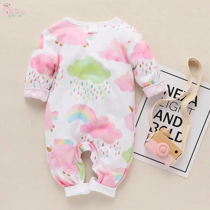 Colorful cloud baby one-piece clothes Baby World