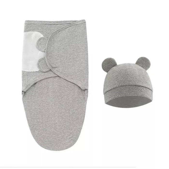 Cotton Newborn Sleepsack Baby Swaddles Hat Set - Baby World