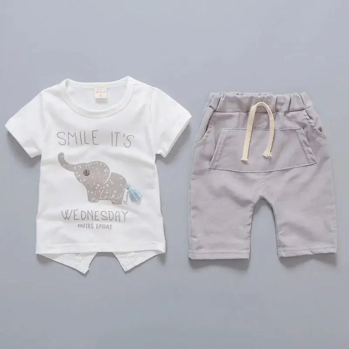 Cotton Summer T-shit and Short Sets for Newborn Baby Boy - Baby World