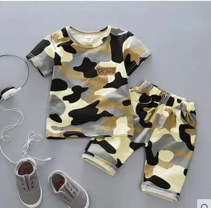 Cotton Summer T-shit and Short Sets for Newborn Baby Boy - Baby World