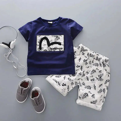 Cotton Summer T-shit and Short Sets for Newborn Baby Boy - Baby World