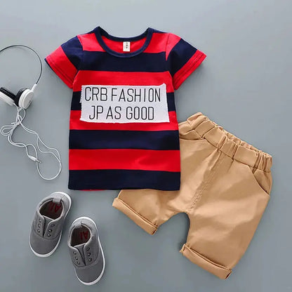 Cotton Summer T-shit and Short Sets for Newborn Baby Boy - Baby World
