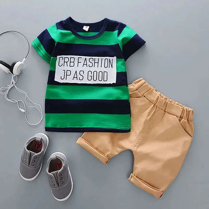 Cotton Summer T-shit and Short Sets for Newborn Baby Boy - Baby World