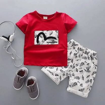 Cotton Summer T-shit and Short Sets for Newborn Baby Boy - Baby World