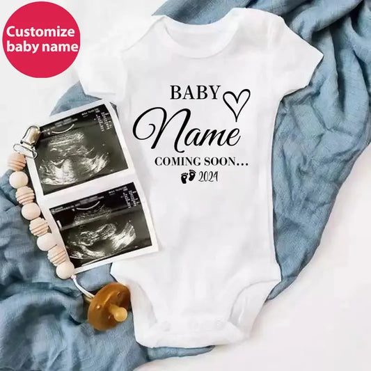 Customize Cute Cotton Baby Rompers, Baby Coming Soon 2024 - Baby World