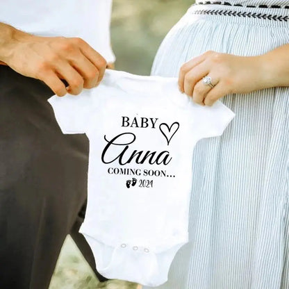Customize Cute Cotton Baby Rompers, Baby Coming Soon 2024 - Baby World