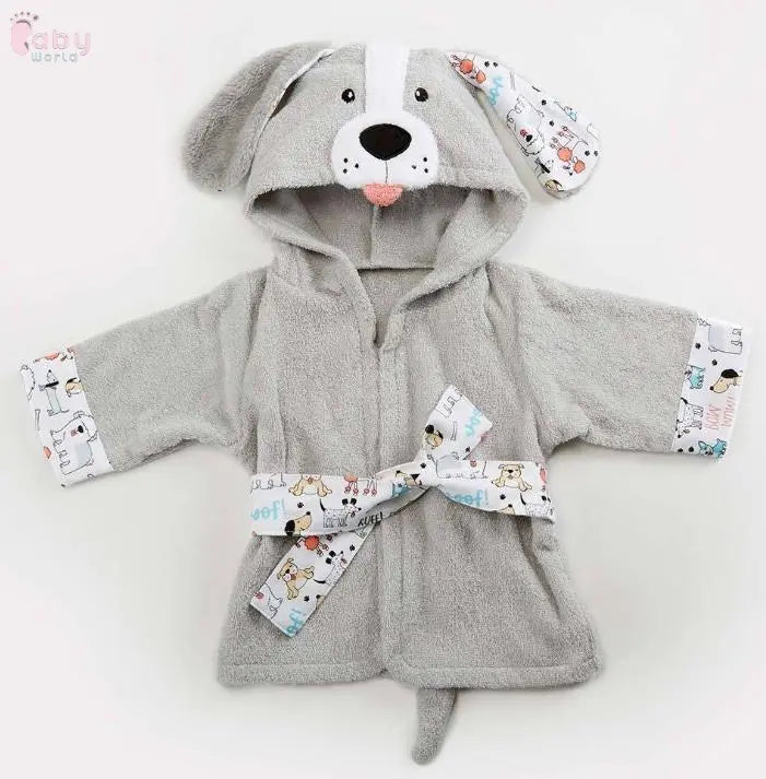 Cute Cartoon Animal Modeling Baby Bathrobes Baby World