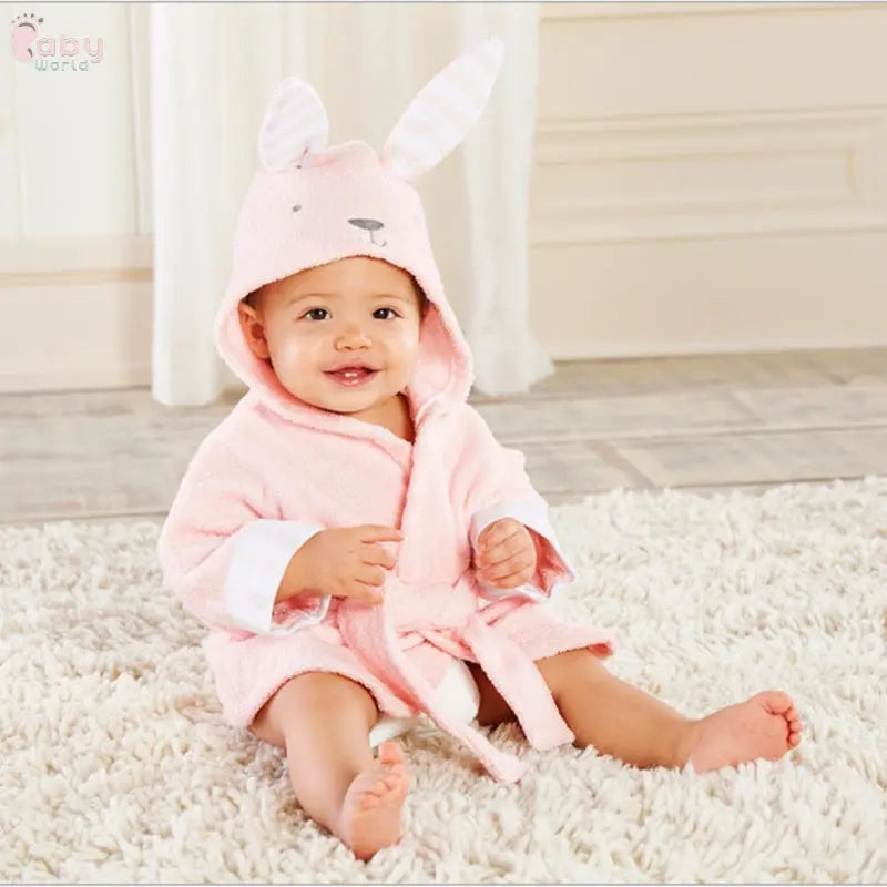 Cute Cartoon Animal Modeling Baby Bathrobes Baby World