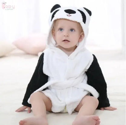 Cute Cartoon Animal Modeling Baby Bathrobes Baby World