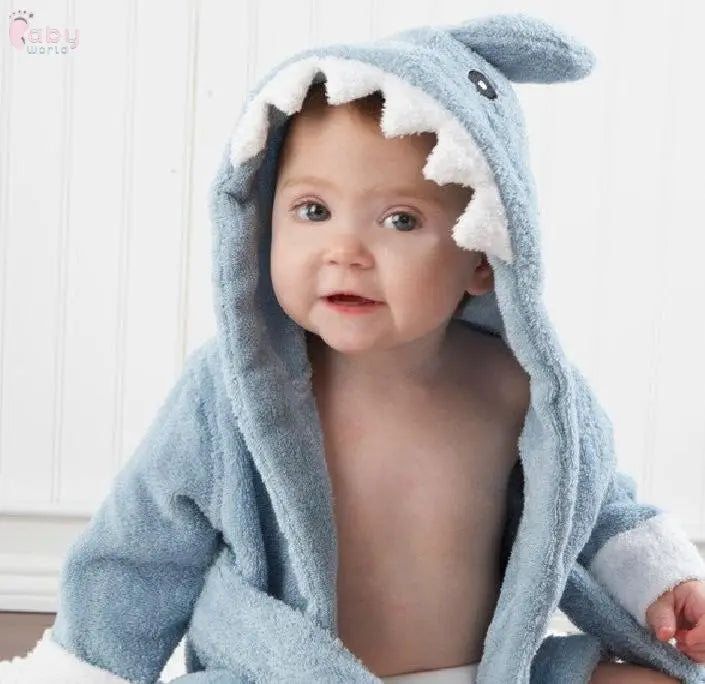 Cute Cartoon Animal Modeling Baby Bathrobes Baby World
