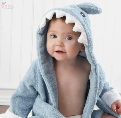 Cute Cartoon Animal Modeling Baby Bathrobes Baby World