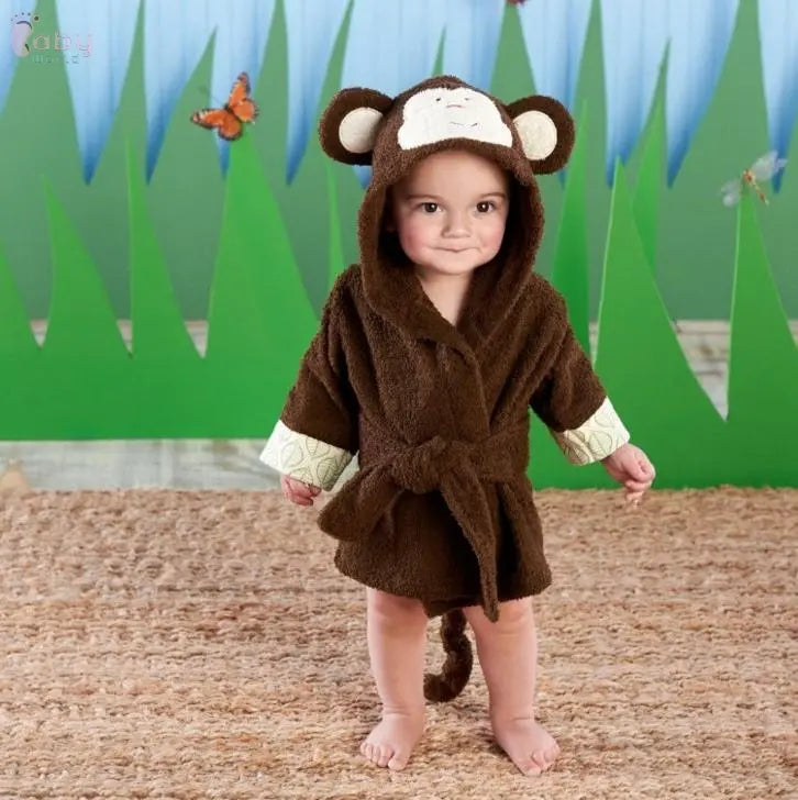 Cute Cartoon Animal Modeling Baby Bathrobes Baby World