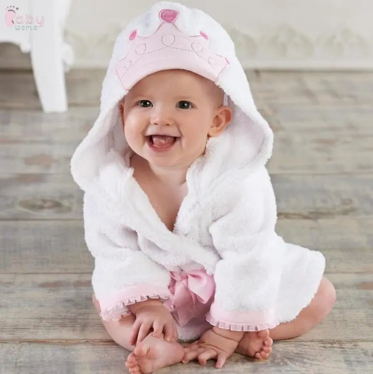 Cute Cartoon Animal Modeling Baby Bathrobes Baby World