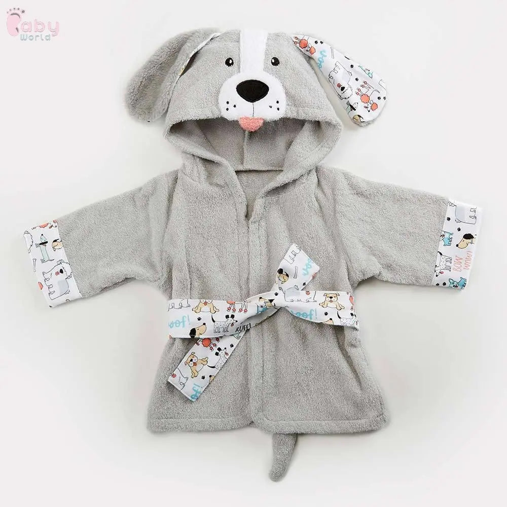 Cute Cartoon Animal Modeling Baby Bathrobes Baby World