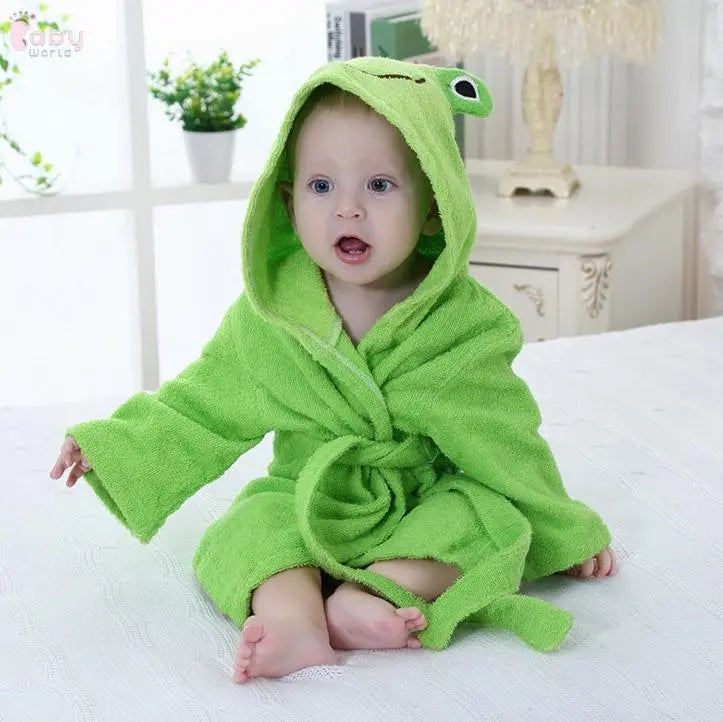 Cute Cartoon Animal Modeling Baby Bathrobes Baby World