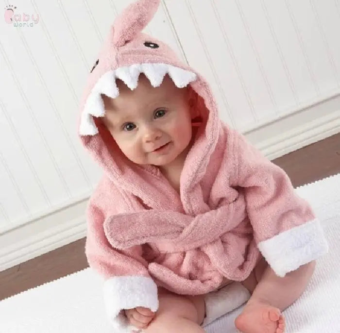 Cute Cartoon Animal Modeling Baby Bathrobes Baby World