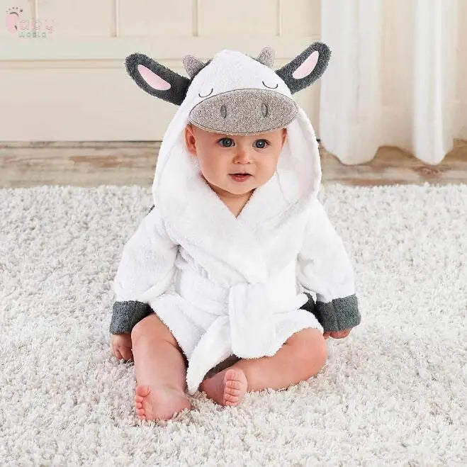 Cute Cartoon Animal Modeling Baby Bathrobes Baby World