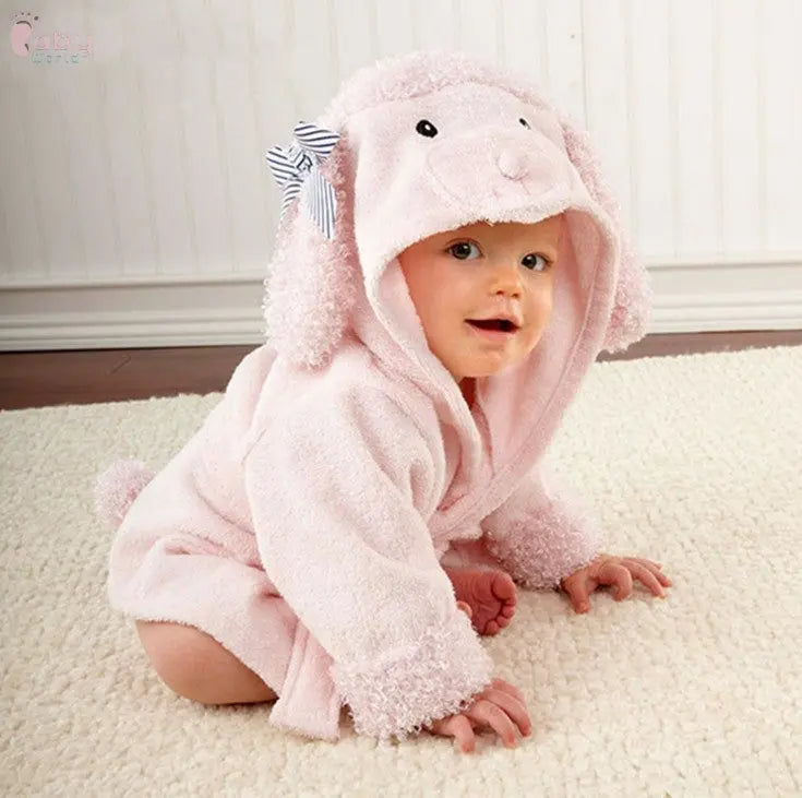 Cute Cartoon Animal Modeling Baby Bathrobes Baby World