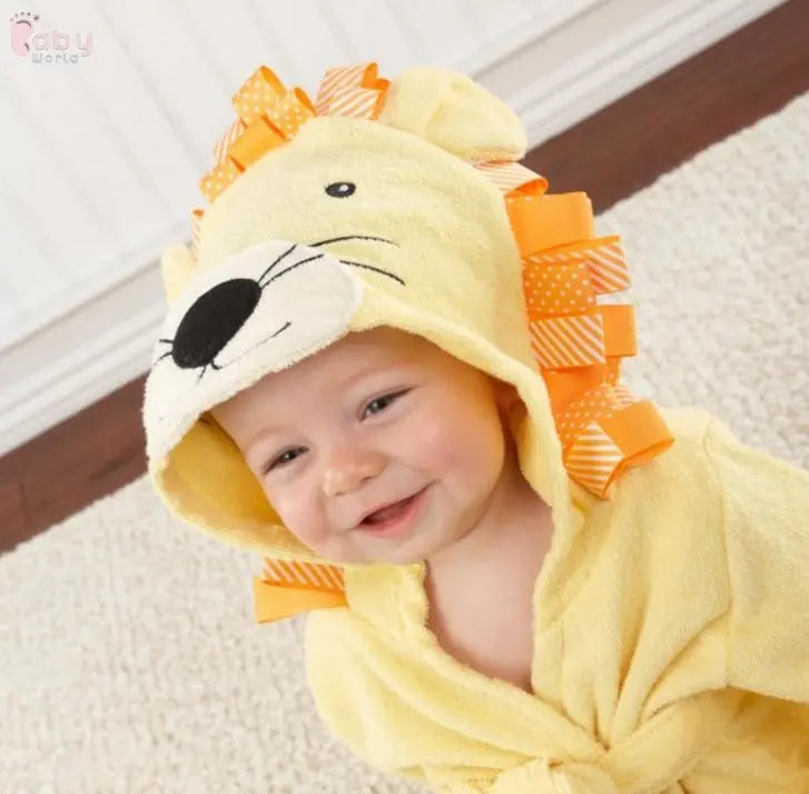 Cute Cartoon Animal Modeling Baby Bathrobes Baby World