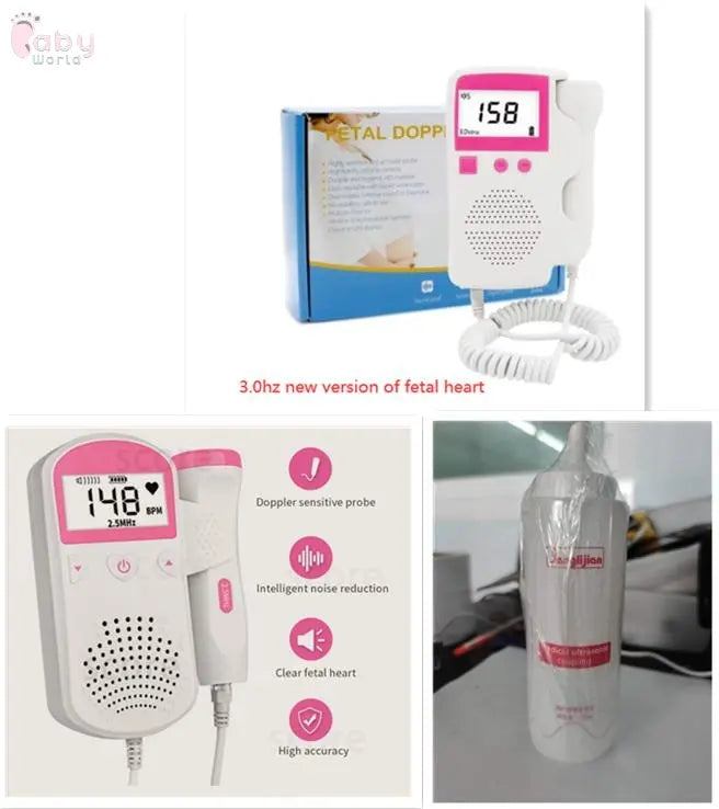 Fetal Heart Rate Monitor Home Pregnancy Baby Fetal Sound Heart Rate Detector Baby World
