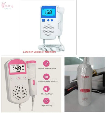 Fetal Heart Rate Monitor Home Pregnancy Baby Fetal Sound Heart Rate Detector Baby World